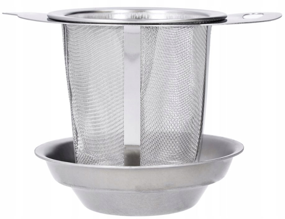 Zaparzacz do herbaty ziół kawy sitko stalowe - obrazek 8
