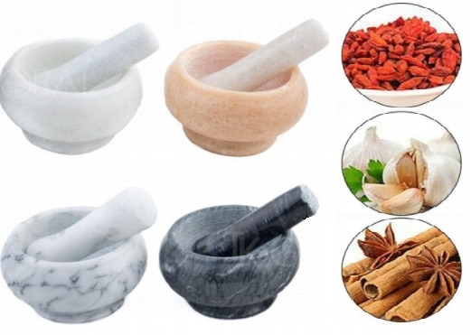 MOŹDZIERZ GRANITOWY kuchenny KAMIENNY Wytrzymały solidny Tłuczek - obrazek 2