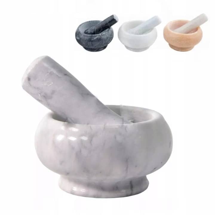 MOŹDZIERZ GRANITOWY kuchenny KAMIENNY Wytrzymały solidny Tłuczek