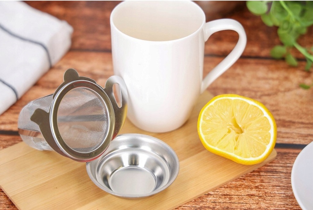 Zaparzacz do herbaty ziół kawy sitko stalowe - obrazek 6
