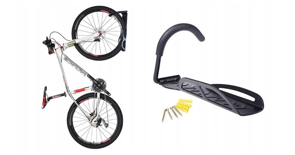 UCHWYT ŚCIENNY WIESZAK NA ROWER NA ŚCIANĘ HAK ROWEROWY GARAŻOWY NA KOŁO - obrazek 9