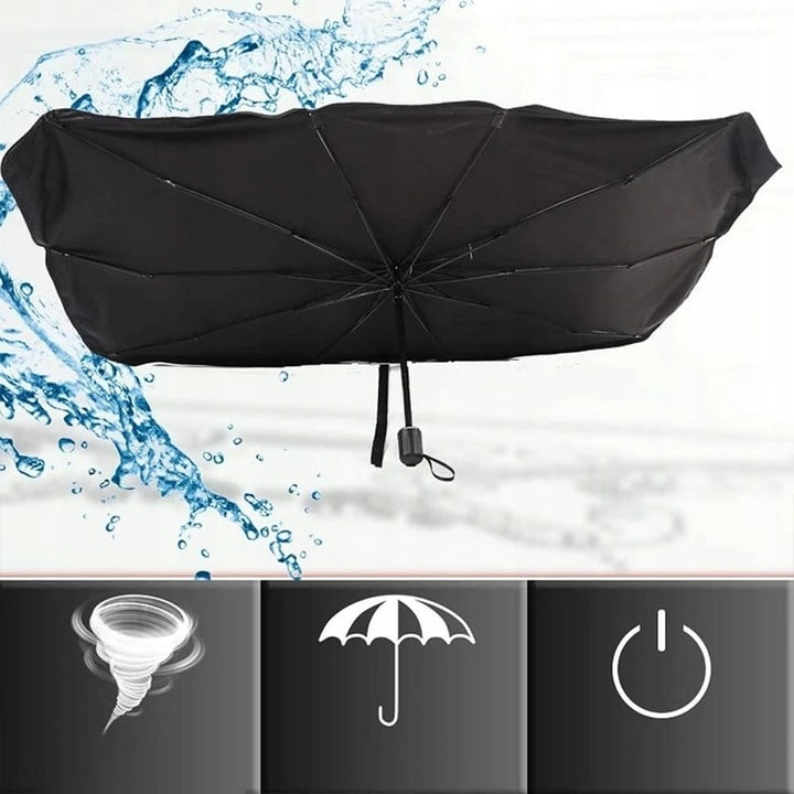 PARASOL OSŁONA PRZECIWSŁONECZNA NA PRZEDNIĄ SZYBĘ OCHRONA UV LATO 126X75 CM - obrazek 6