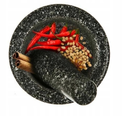 MOŹDZIERZ GRANITOWY kuchenny KAMIENNY Wytrzymały solidny Tłuczek - obrazek 7