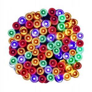 LAMPKI LED GIRLANDA 5M 50 LED NA BATERIE ŚWIATEŁKA DEKORACYJNE 3XAA