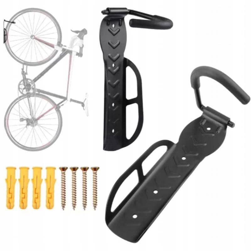 UCHWYT ŚCIENNY WIESZAK NA ROWER NA ŚCIANĘ HAK ROWEROWY GARAŻOWY NA KOŁO - obrazek 2