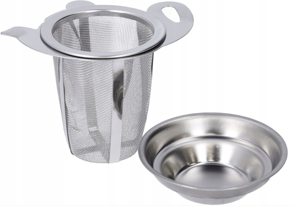 Zaparzacz do herbaty ziół kawy sitko stalowe - obrazek 7