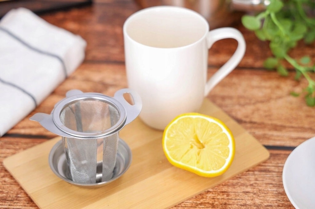 Zaparzacz do herbaty ziół kawy sitko stalowe - obrazek 3
