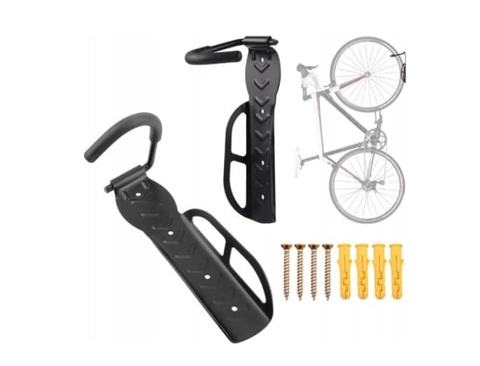 UCHWYT ŚCIENNY WIESZAK NA ROWER NA ŚCIANĘ HAK ROWEROWY GARAŻOWY NA KOŁO - obrazek 10