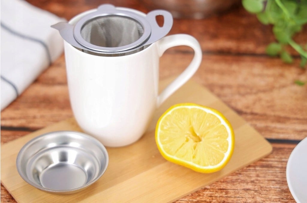 Zaparzacz do herbaty ziół kawy sitko stalowe - obrazek 5