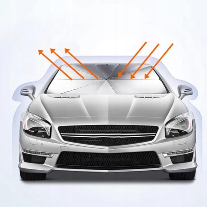 PARASOL OSŁONA PRZECIWSŁONECZNA NA PRZEDNIĄ SZYBĘ OCHRONA UV LATO 126X75 CM - obrazek 8