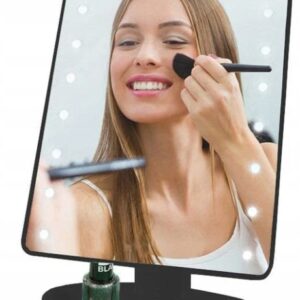 Podświetlane LUSTRO kosmetyczne LUSTERKO Do Makijażu LED NA BATERIE