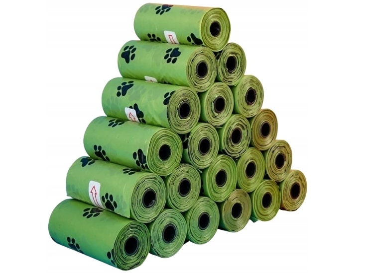 WORECZKI WORKI BIODEGRADOWALNE NA PSIE ODCHODY 360 szt + ZIELONE ETUI - obrazek 4