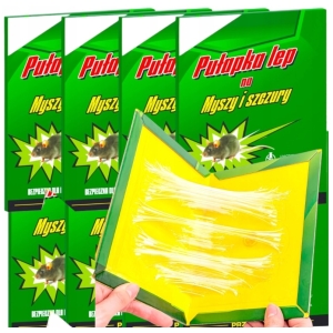PUŁAPKA NA MYSZY SZCZURY MYSZOŁAPKA SILNY KLEJ MOCNA ŁAPKA AROMAT LEP