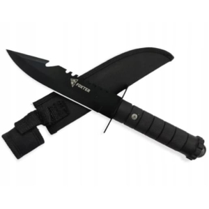 NÓŻ TAKTYCZNY WOJSKOWY MILITARNY FINKA RAMBO 28CM SURVIVAL + KABURA