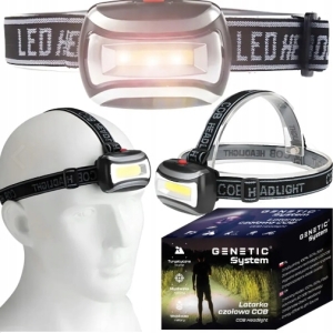 LATARKA CZOŁOWA COB 3W CZOŁÓWKA MOCNA LAMPKA LED NA BATERIE TURYSTYCZNA