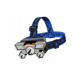 CZOŁÓWKA LATARKA CZOŁOWA 9x LED USB AKUMULATOROWA Cree NA GŁOWĘ MOCNA