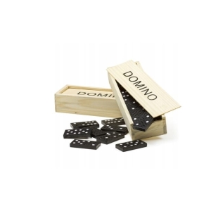 DOMINO 28 X DREWNIANE KLOCKI GRA RODZINNA PUDEŁKO PREZENT