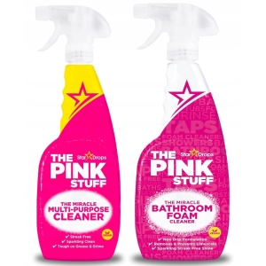 Pianka do łazienki The Pink Stuff 0,75L + Płyn czyszczenie wielofunkcyjne