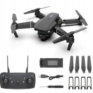 DRON E88 PRO HD ZDALNE STEROWANIE PILOT TRYB HEADLESS 2.4 Ghz FUTERAŁ