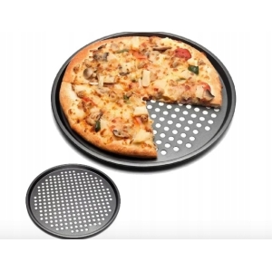 BLACHA FORMA DO PIECZENIA PIZZY TACKA NIEPRZYWIERAJĄCA 33CM ŚREDNICA