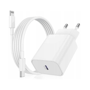 SZYBKA ŁADOWARKA USB-C 20W + KABEL USB-C LIGHTNING 1M DO IPHONE