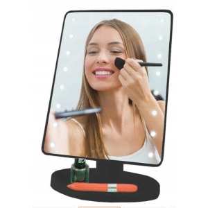 Podświetlane LUSTRO kosmetyczne LUSTERKO Do Makijażu LED NA BATERIE