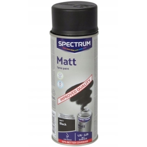 Farba w sprayu MATT 400ml czarna 50% WIĘCEJ KRYCIA